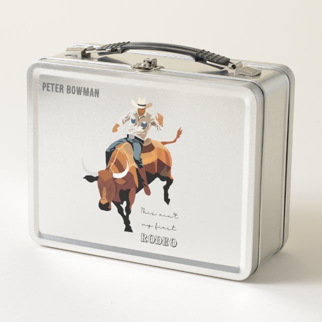 Lunch Box Ceci n'est pas mon premier RODÉO : Cavalier de tau (Devant)