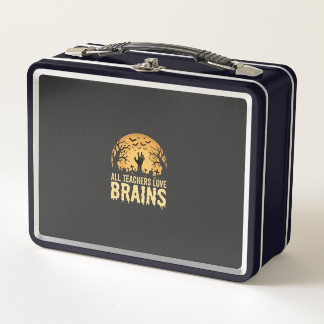 Lunch Box Cerveaux de professeurs d'Halloween (Devant)