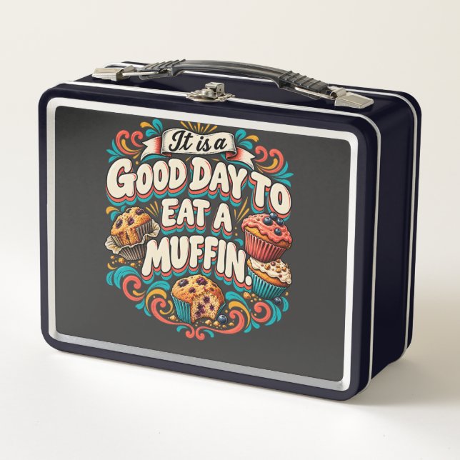 Lunch Box C'est une bonne journée pour manger un muffin (Devant)