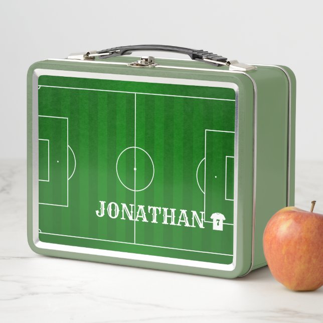 Lunch Box Champ de soccer personnalisé personnalisé (En situation)