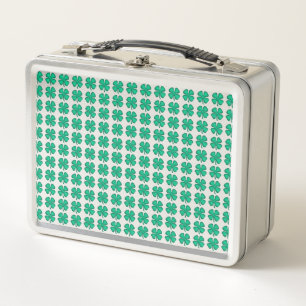 Lunch Box Chance 4 feuilles irlandais Clover inox stylo lunc