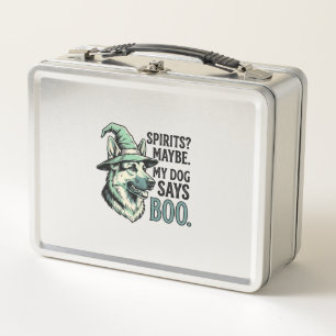 Lunch Box Chapeau De Sorcière Chien Gravure Vintage Humour H