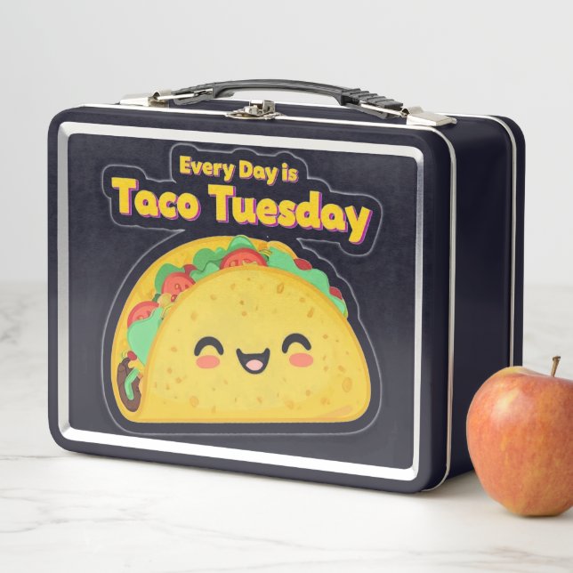 Lunch Box Chaque jour est mardi Taco (En situation)