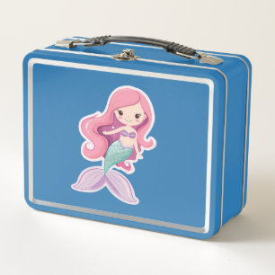 Lunch Box Charming Cute Pastel Mermaid