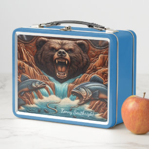 Lunch Box Chasse à l'ours majestueuse dans les rapides de pr