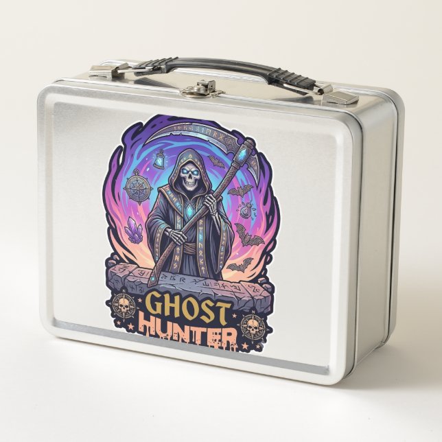 Lunch Box Chasseur de fantômes Faucheur Squelette Faux Fl Pu (Devant)