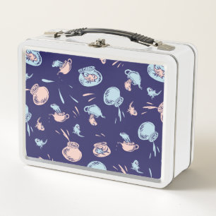 Lunch Box Chat Dans Le Casquette Le Motif du poisson