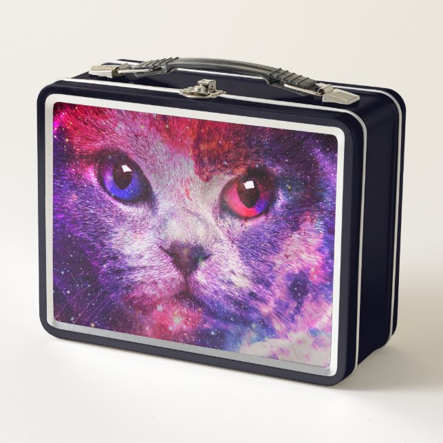 Lunch Box Chat de la galaxie violette  (Devant)