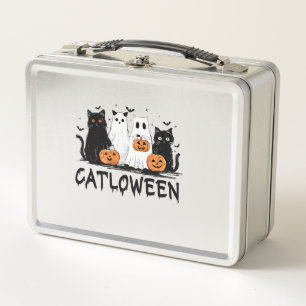 Lunch Box Chat fantôme d'Halloween Catloween Drôle de chat n