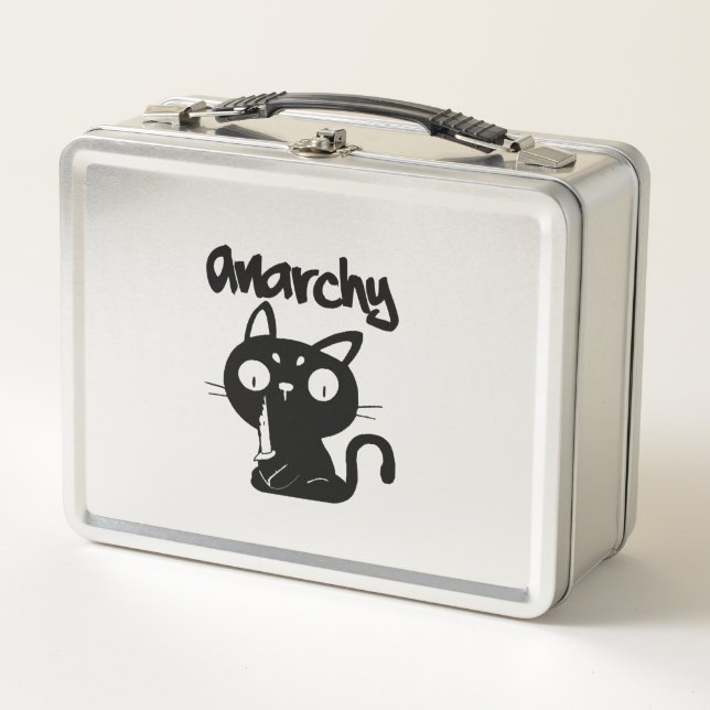 Lunch Box Chat Funny Anarchie Halloween Animaux Pour Femmes  (Devant)