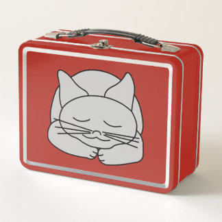Lunch Box Chat gris dormant