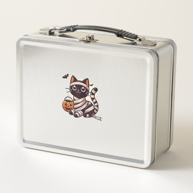 Lunch Box Chat Halloween maman mignonne Chat enfants (Devant)