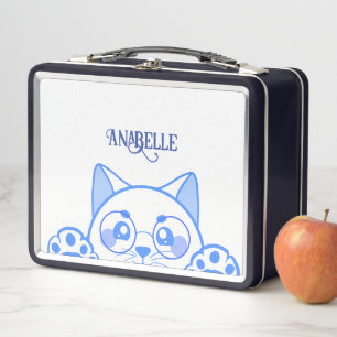 Lunch Box Chat Joli Avec Lunettes Rondes