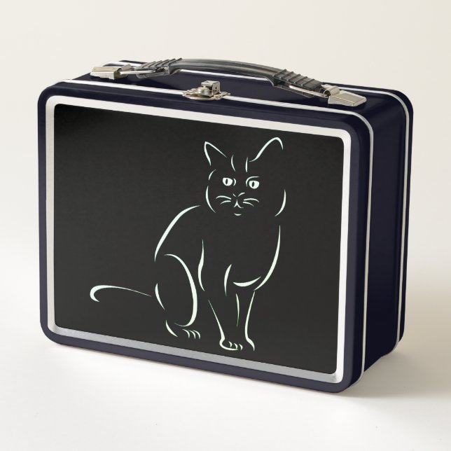 Lunch Box Chat Kitty Blanc (Devant)