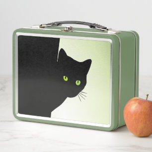 Lunch Box Chat noir à oreille verte