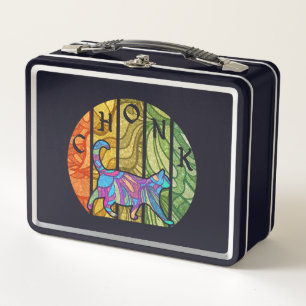 Lunch Box Chat psychédélique - Trippy Feline Art