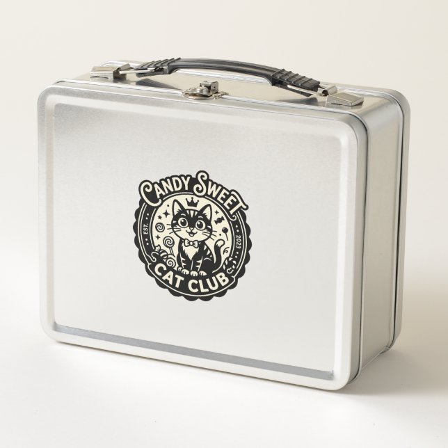 Lunch Box Chat Sucré Mignon Graphique de Chat Drôle - Chat S (Devant)