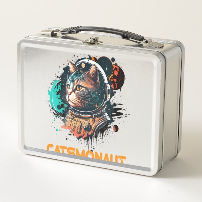 Lunch Box Chatmonaut Astronaute Chat Ou Chat De L'Espace (Devant)