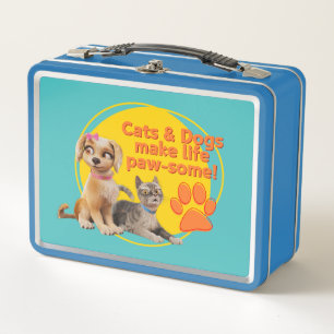 Lunch Box Chats & Chiens Font De La Vie Paw-some !