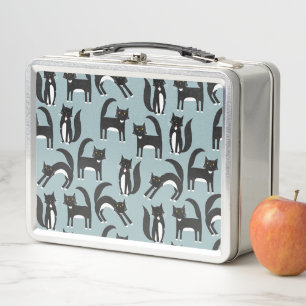 Lunch Box Chats Tuxedo noirs et blancs