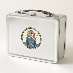 Lunch Box Chats Vintage sur la conception de t-shirt d'art d