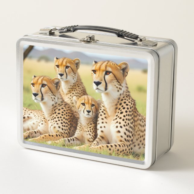 Lunch Box Cheetah Animal Nature Wildlife Affection Caring (Devant)