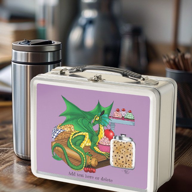 Lunch Box Chef pâtissier Dragon Vert (Créateur téléchargé)