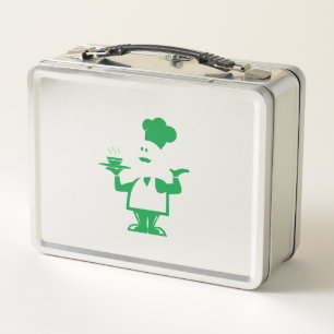Lunch Box Chef tenant un bol de soupe