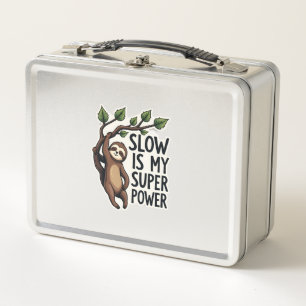 Lunch Box Chemise de citation de paresseux rétro drôle vie l