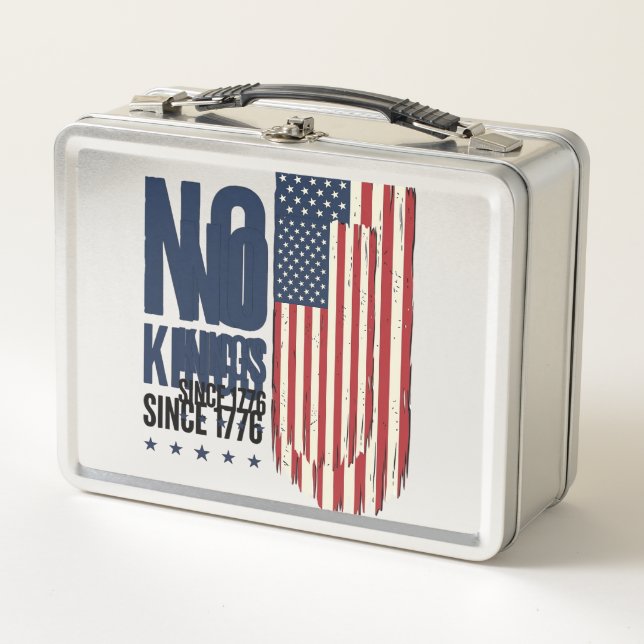 Lunch Box Chemise de conception de drapeau patriotique sans  (Devant)
