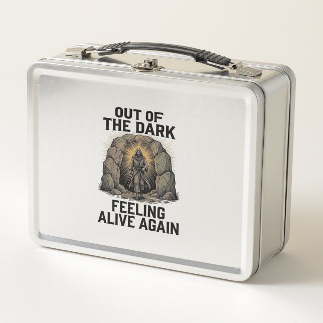 Lunch Box Chemise de design de gravure de revival de grotte  (Devant)