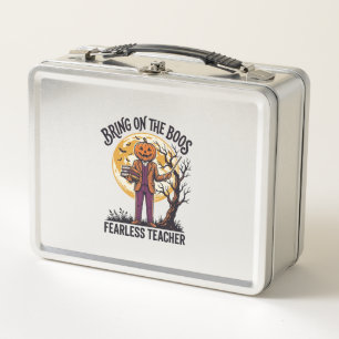 Lunch Box Chemise de professeur Halloween Gravure vintage Ci