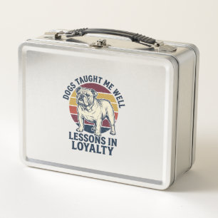 Lunch Box Chemise de sagesse canine Graphique de leçon de bo