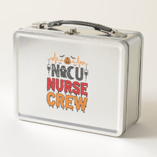 Lunch Box Chemise de typographie vintage pour infirmière en