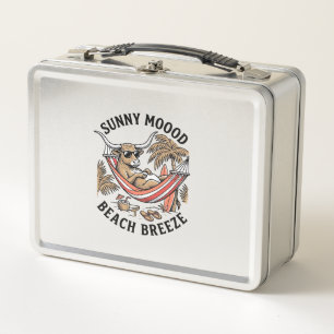 Lunch Box Chemise de vache de plage Art animalier de ferme d