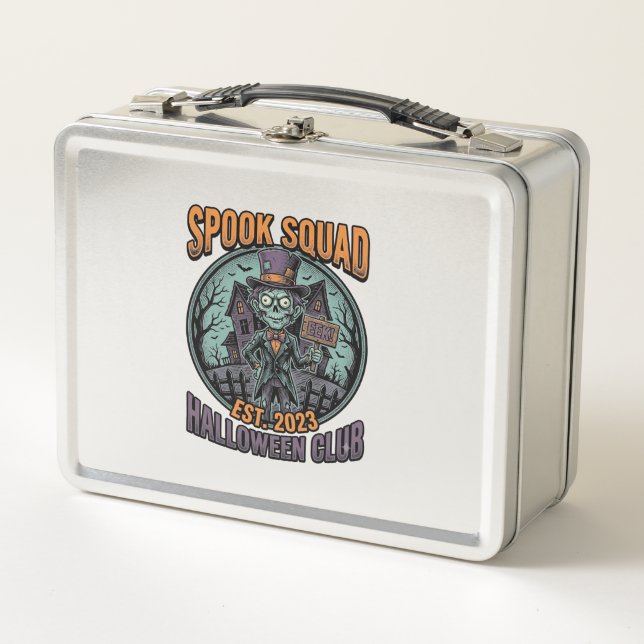 Lunch Box Chemise de zombie Halloween drôle de l'équipe Spoo (Devant)