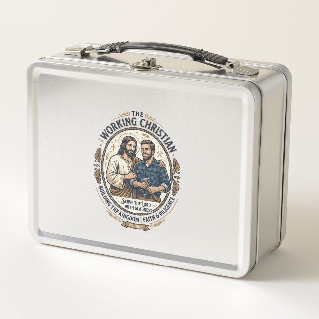Lunch Box Chemise des métiers de la construction de Jésus Gr (Devant)