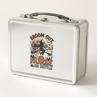 Lunch Box Chemise d'infirmière Halloween Dessin de balai de