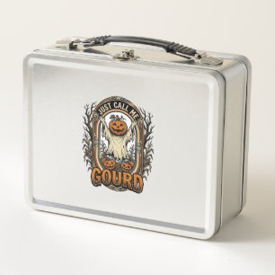 Lunch Box Chemise drôle de citrouille Gravure vintage Hallow