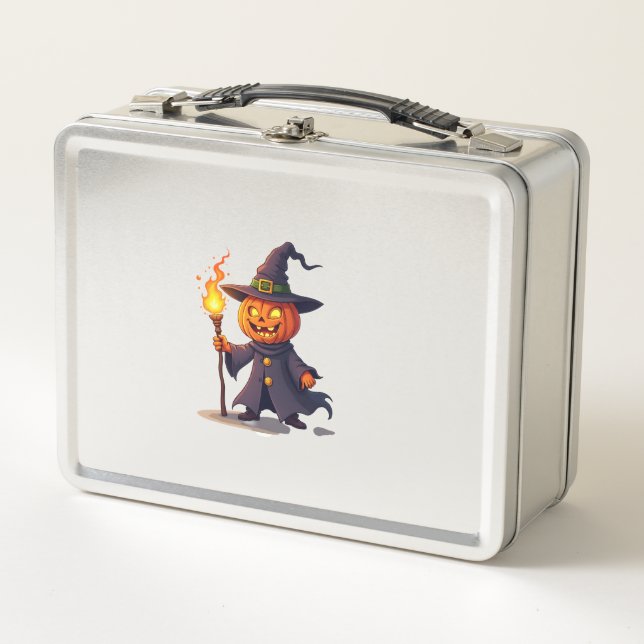 Lunch Box Chemise du Magicien Citrouille � Sorcier Magique d (Devant)