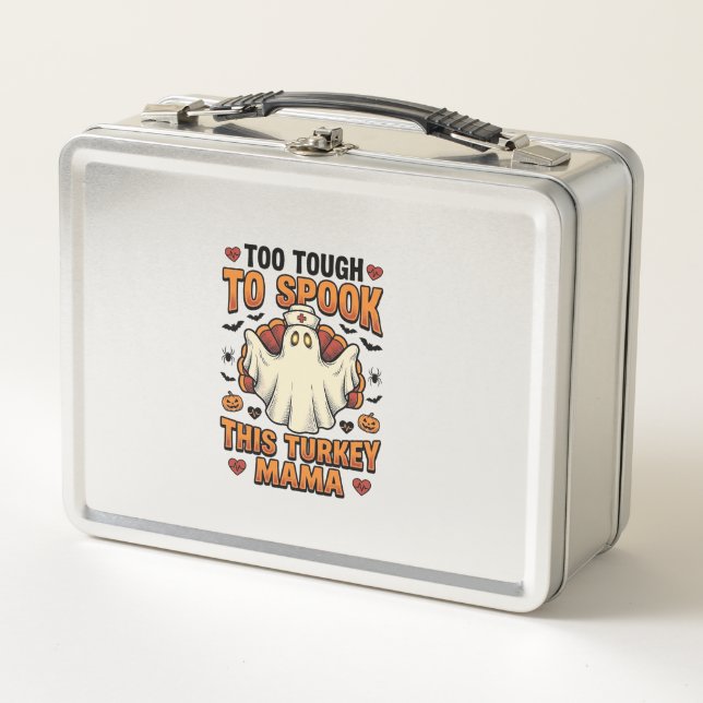 Lunch Box Chemise Halloween de maman dinde avec fantôme d'in (Devant)