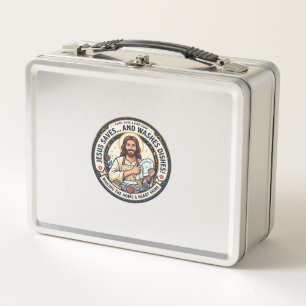Lunch Box Chemise Humoristique Corvées de Lessive Jésus Grap