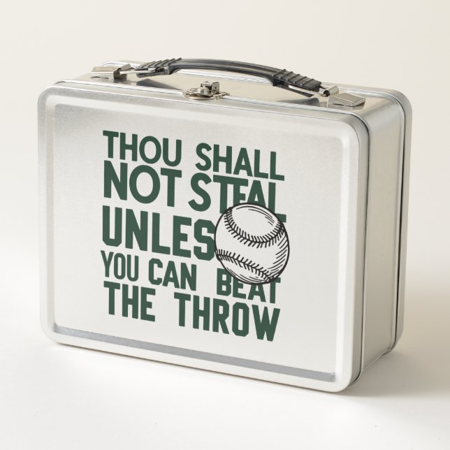 Lunch Box Chemise Humour volante de baseball (Devant)