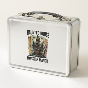 Lunch Box Chemise Maison Hantée Design Manoir Monstre Vintag