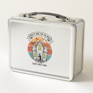 Lunch Box Chemise Maison Hantée Drôle Vintage Halloween Épou