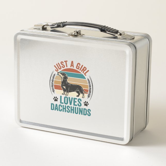Lunch Box Chemise pour amateur de teckel Graphique de chien  (Devant)