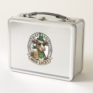 Lunch Box Chemise vache irlandaise design bière vintage St P