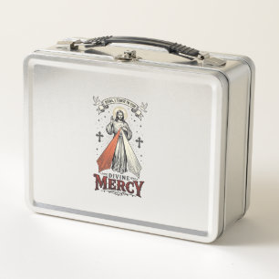 Lunch Box Chemise vintage Divine Miséricorde Jésus j'ai conf