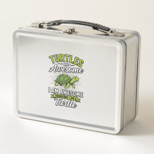 Lunch Box Chemises drôles de tortues vintage géniales_1