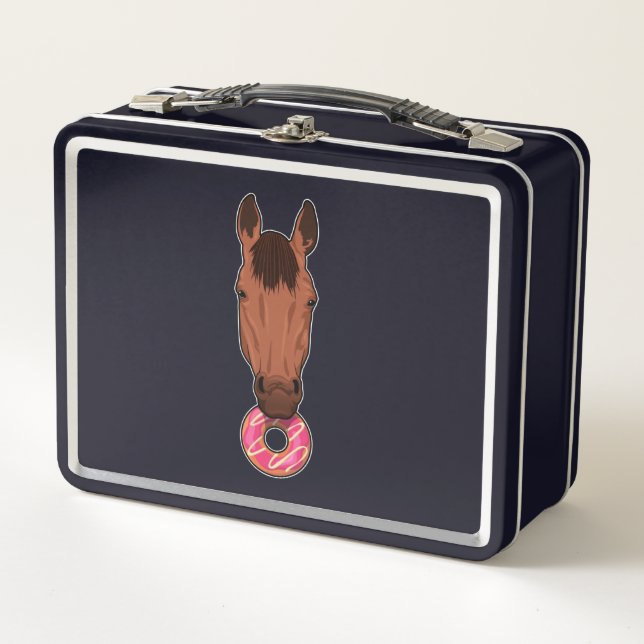 Lunch Box Cheval avec Donut (Devant)